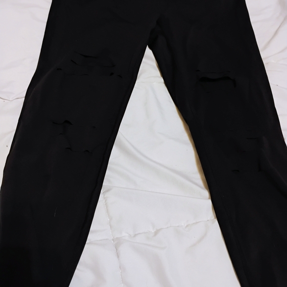 Zyia Active Black Slash Hi Rise 7/8 Length Leggings Pants Sz. 14-16 Never worn - Picture 3 of 3